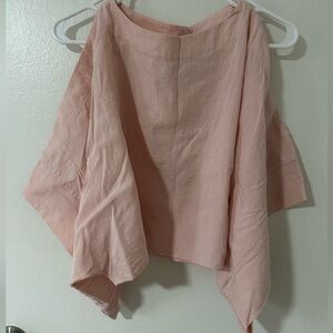 Pink Open Sleeved Top
